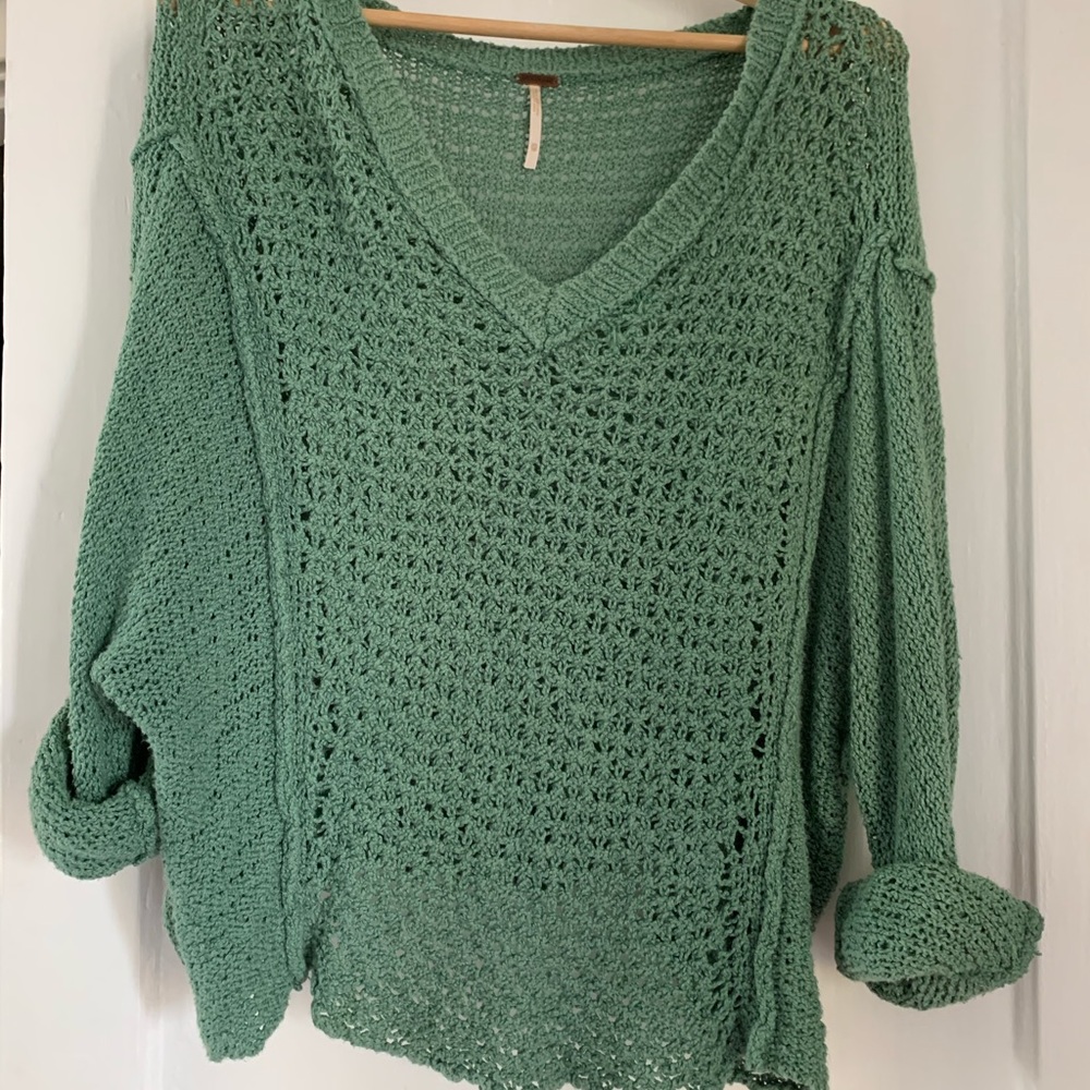 Sea foam green knit sweater